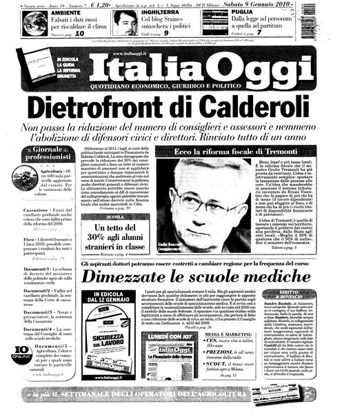 Italia oggi : quotidiano di economia finanza e politica